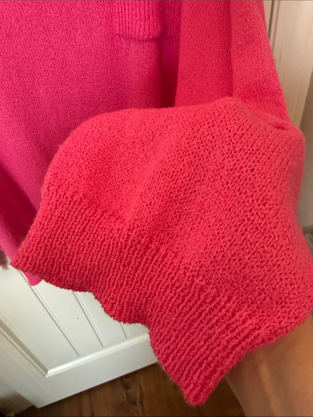 Discount Divas Bright Pink Scoop Neck Knit Sweater - Picture 7 of 8